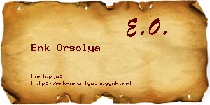 Enk Orsolya névjegykártya